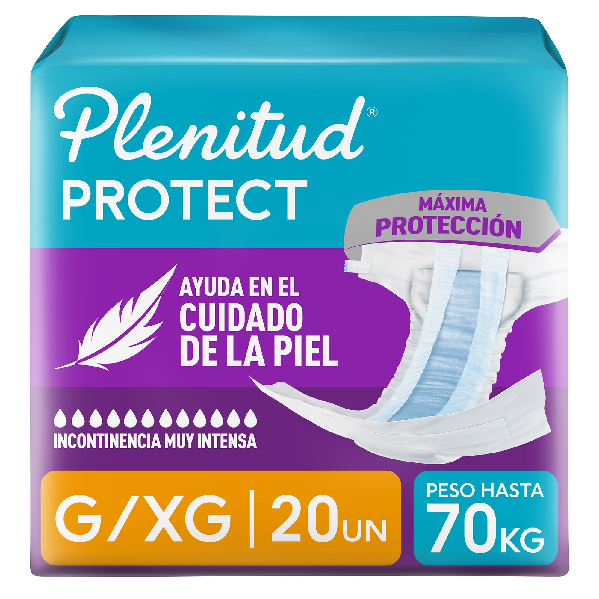 Pa&ntilde;al Plenitud Protect Talla G/XG - Bolsa 20 UN, , large image number null