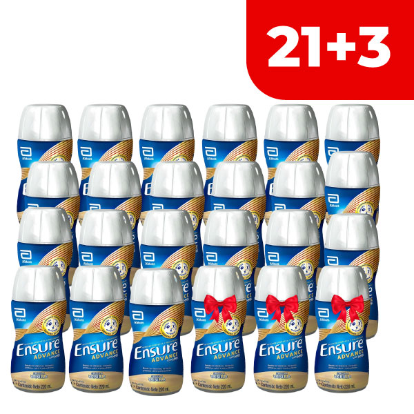 Pack 24 Ensure Advance L&iacute;quido Vainilla - Frasco 220 ML, , large image number null