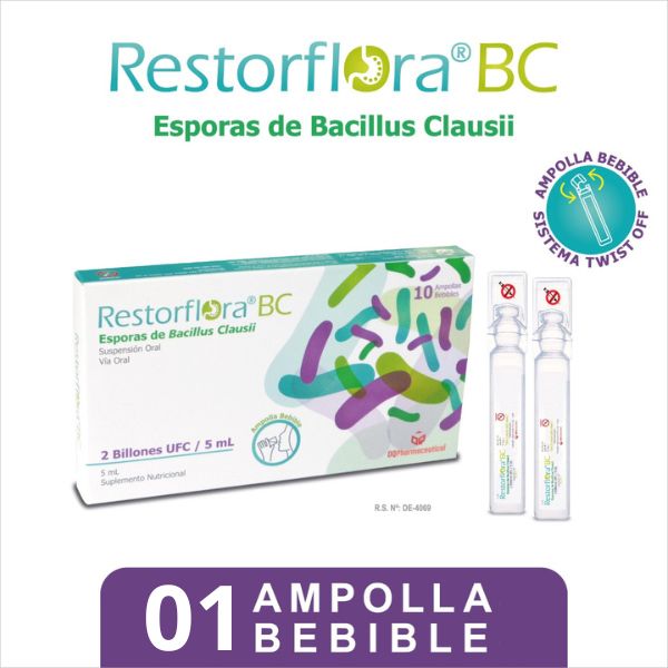 Restorflora BC 5Ml Ampolla Bebible - Frasco 1 UN, , large image number null