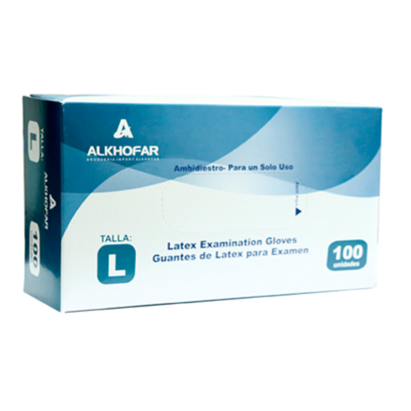 Guantes Descartables Talla L - Caja 100 UN, , large image number null