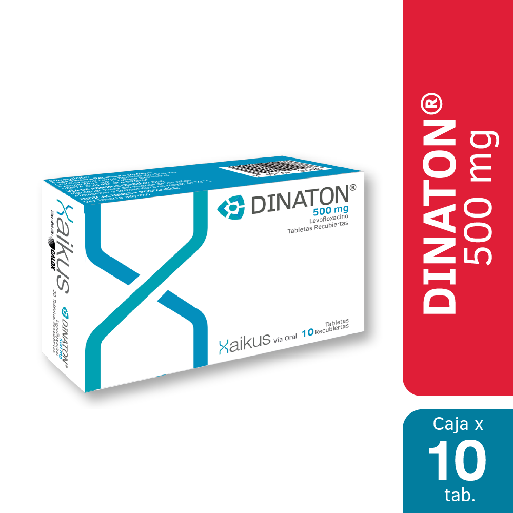 Dinaton 500 Mg Tabletas Recubiertas - Caja 10 UN, , large image number null