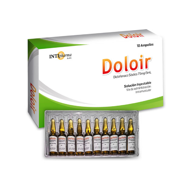 Doloir 75 mg/3 mL Soluci&oacute;n Inyectable - Caja  10 Ampollas, , large image number null