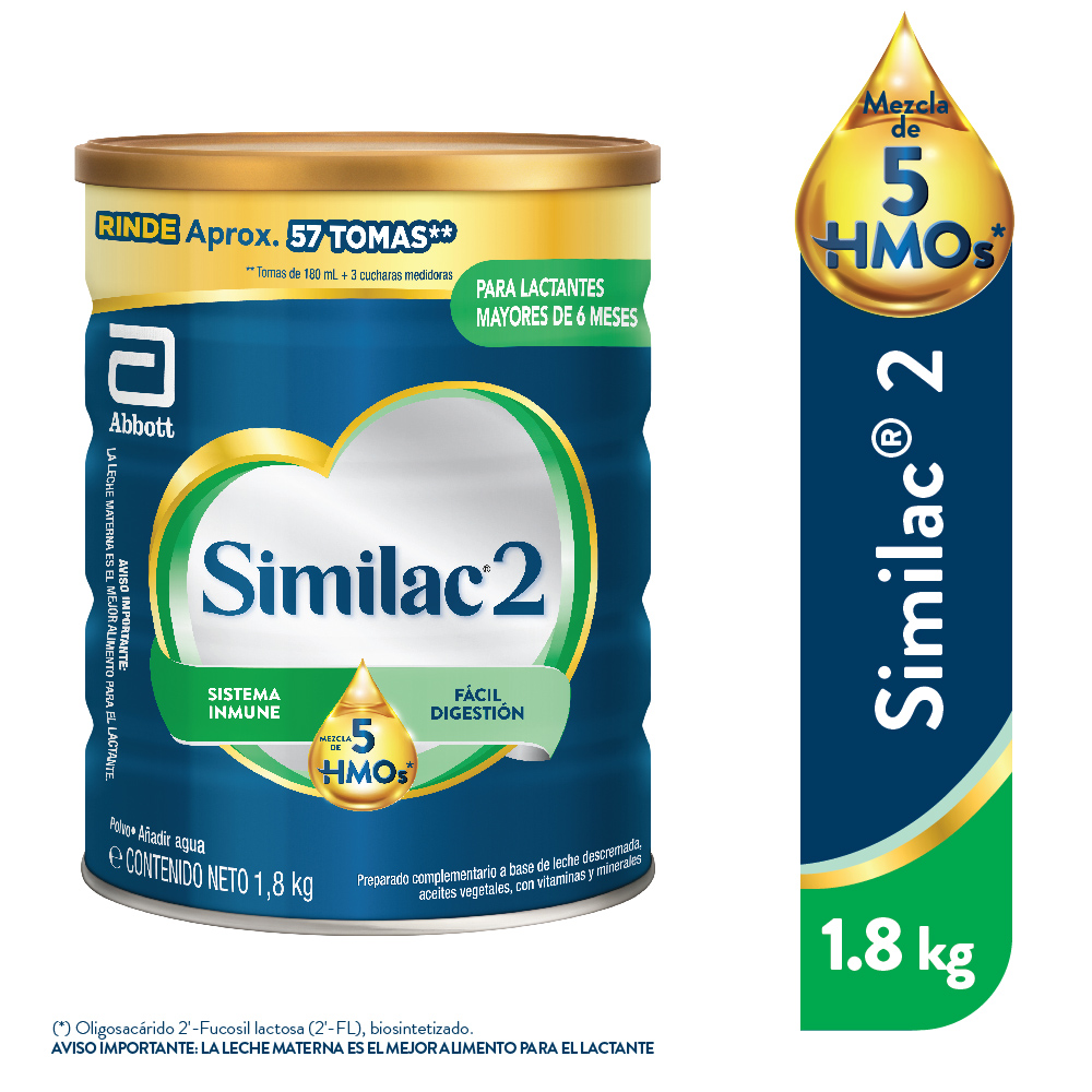 Similac 2 HMO - Lata 1.8 Kg, , large image number null
