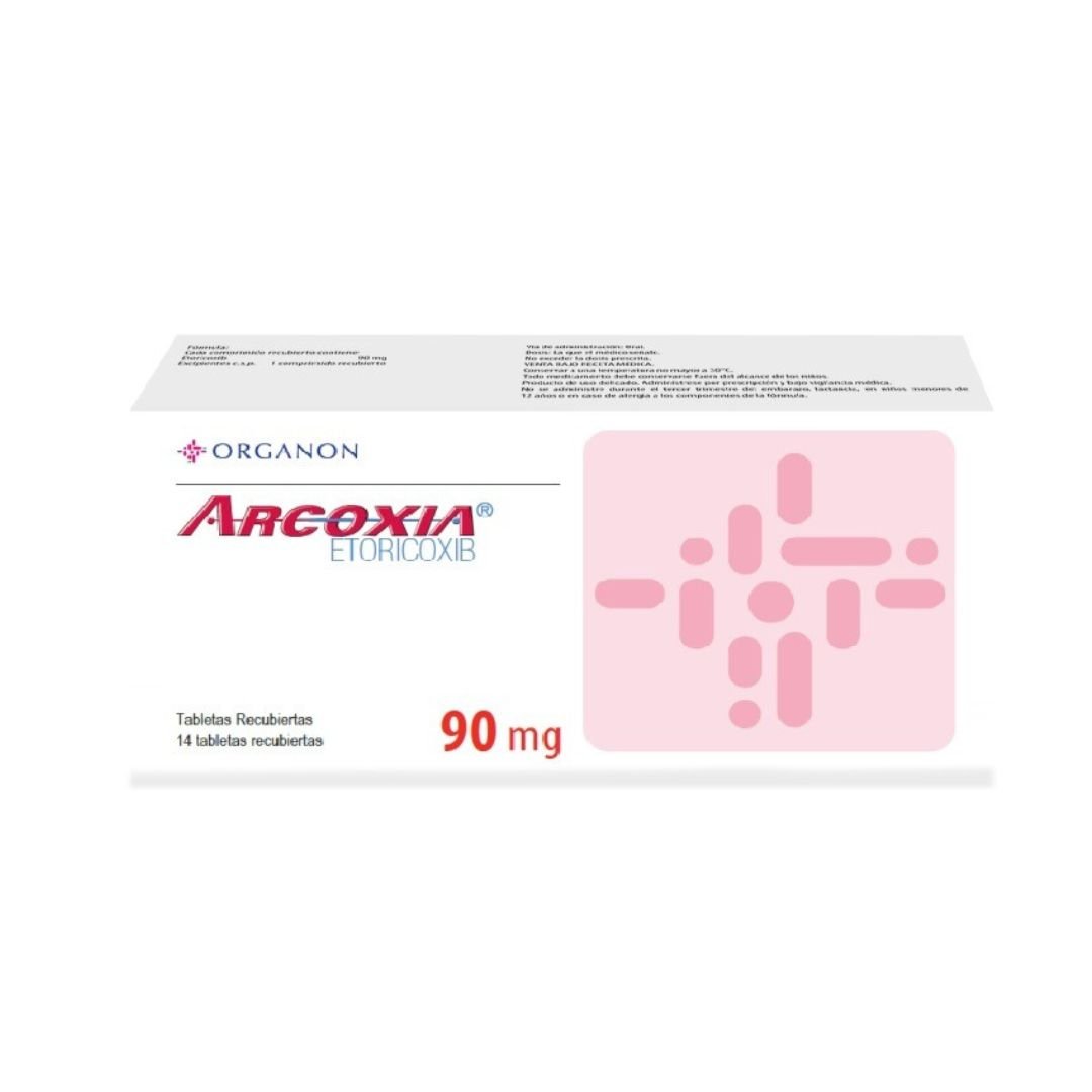 Arcoxia 90mg Tableta Recubierta - Caja 14 UN, , large image number null