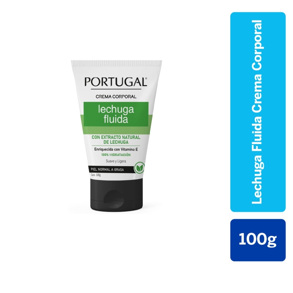 Portugal Crema Corporal Lechuga Fluida - Frasco 100 G, , large image number null