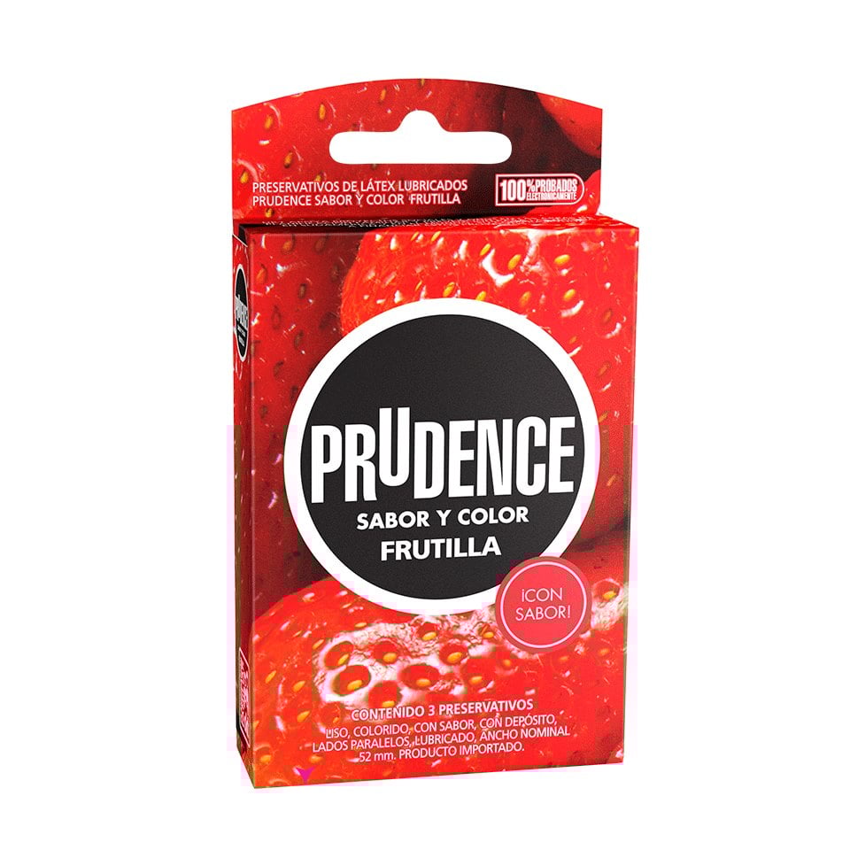 Preservativo Prudence Frutilla - Caja 3 UN, , large image number null