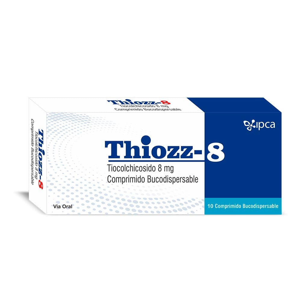 Thiozz-8 8mg Comprimido bucodispensable - Caja 10 UN, , large image number null