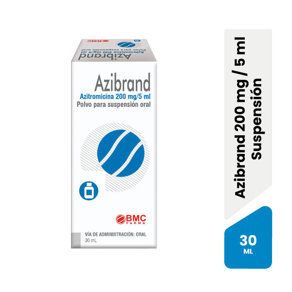 Azibrand 200Mg/5Ml  Suspensi&oacute;n  - Frasco 30 ML, , large image number null