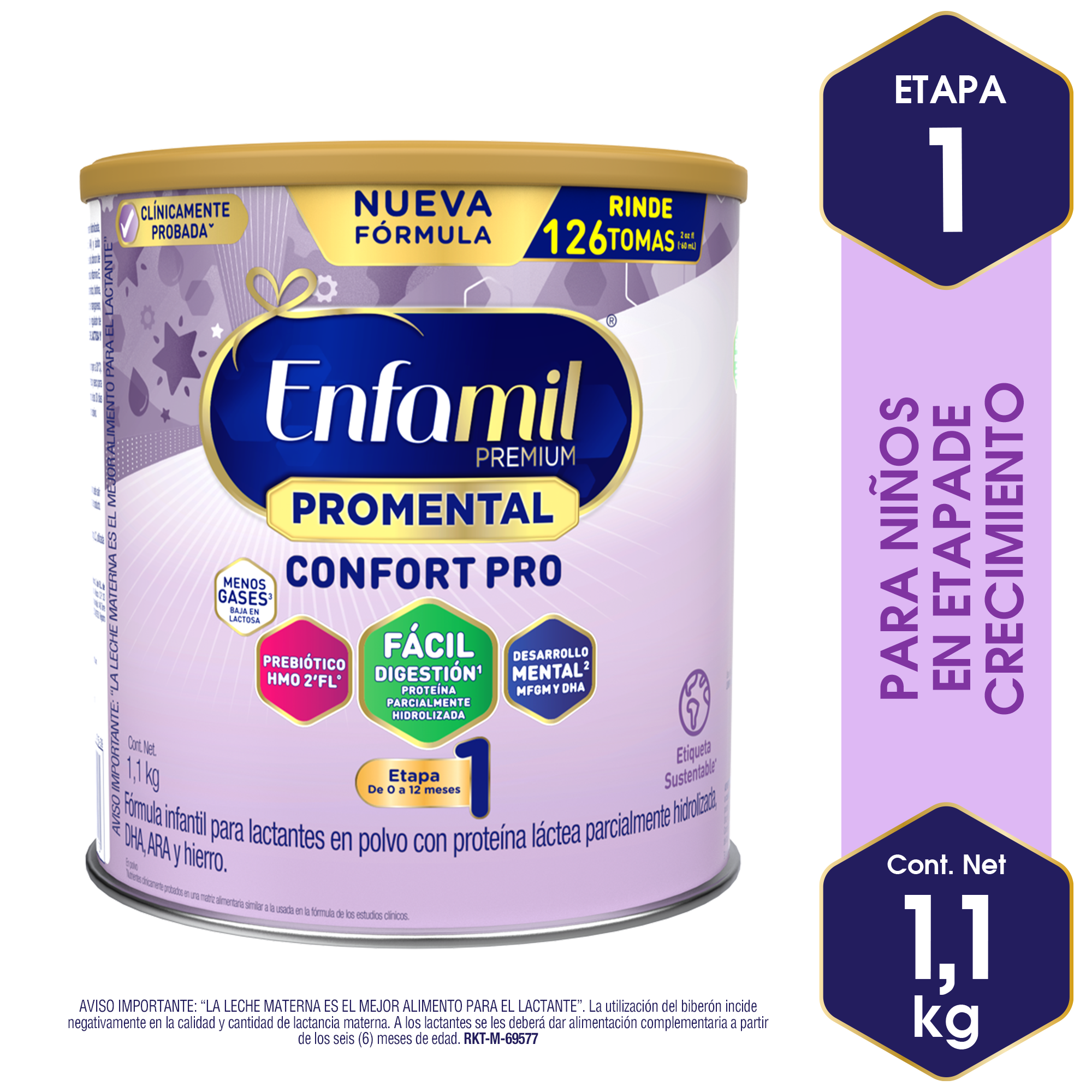 Infantil Enfamil Promental Confort Premium - Lata 1.1 KG, , large image number null