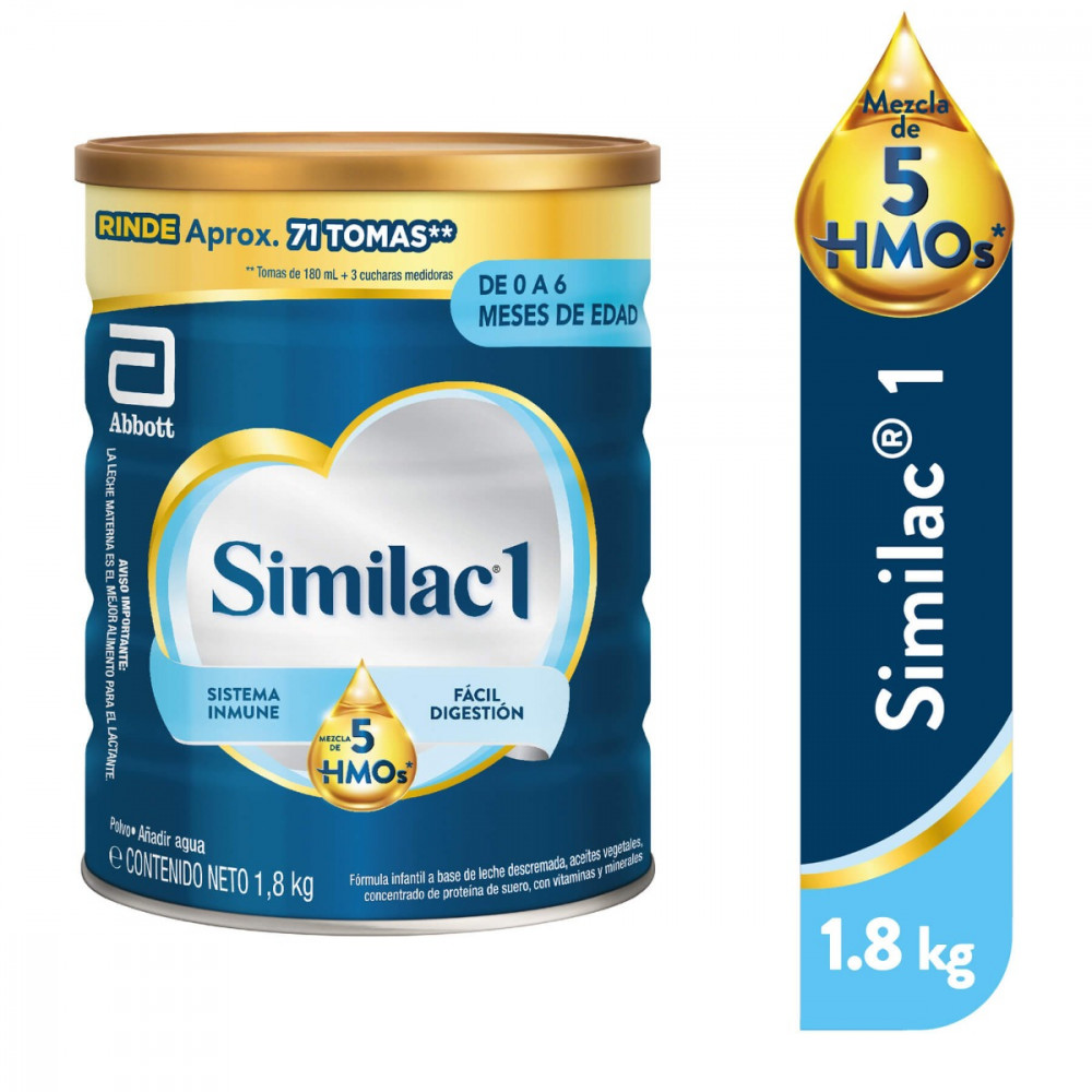 Similac 1 HMO - Lata 1.8 Kg, , large image number null