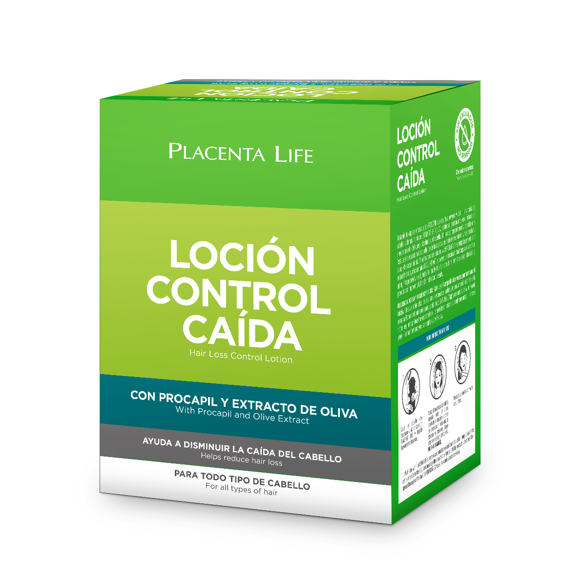 Placenta Loci&oacute;n Control Ca&iacute;da Ampollas- Caja 12 UN, , large image number null