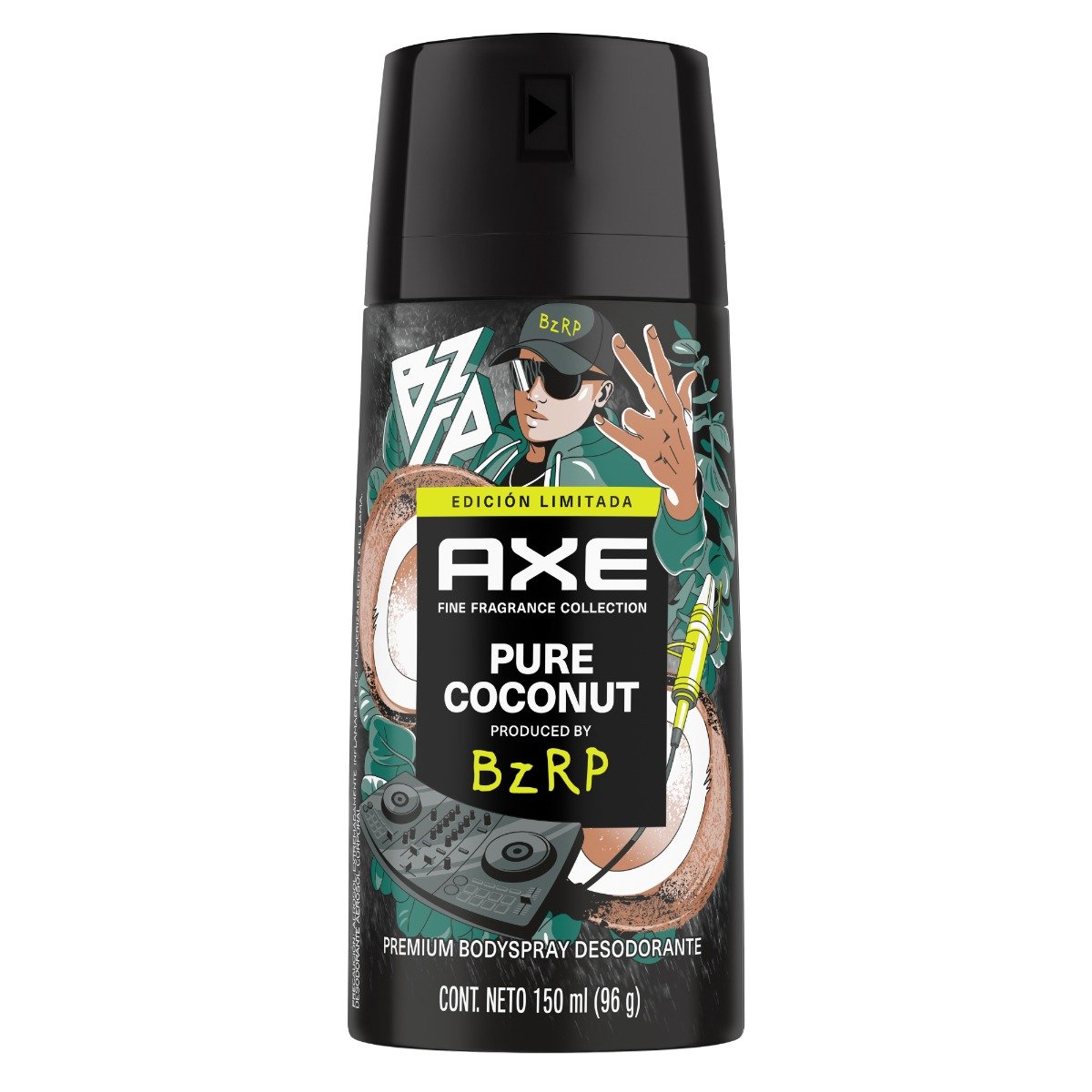 Desodorante Spray Axe Pure Coconut Bizarrap - Frasco 150 ML, , large image number null