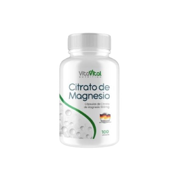 VitaVital Citrato de Magnesio C&aacute;psulas - Frasco 100 Un, , large image number null