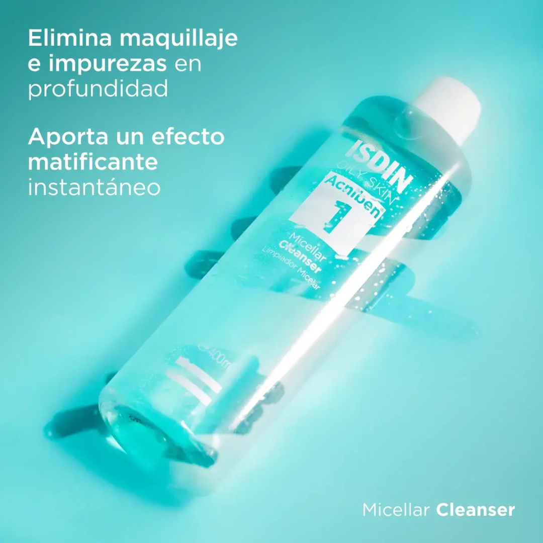Isdin Acniben Micellar Cleanser - Frasco 400 ML, , large image number null
