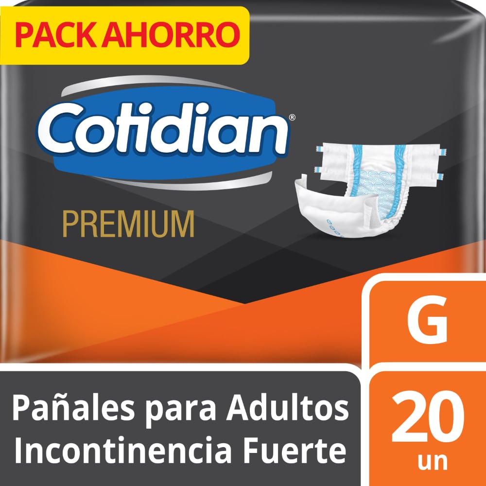 Pa&ntilde;al Cotidian Premium Talla G - Bolsa 20 UN, , large image number null