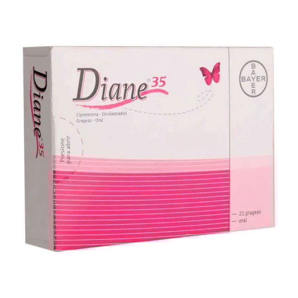 Diane-35 Grageas  - Caja 21 UN, , large image number null