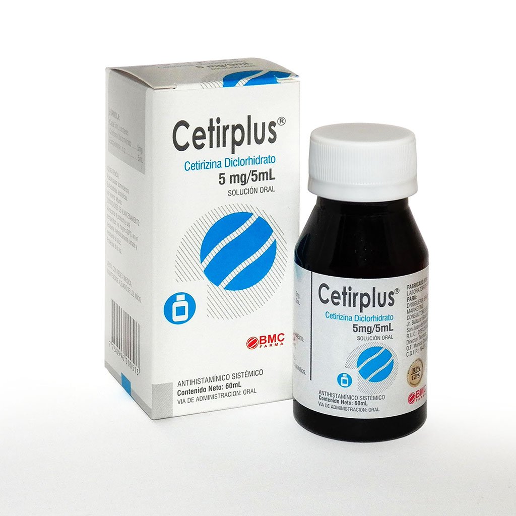 Cetirplus Cetirizina 5 mg  Jarabe - Frasco 60 ML, , large image number null