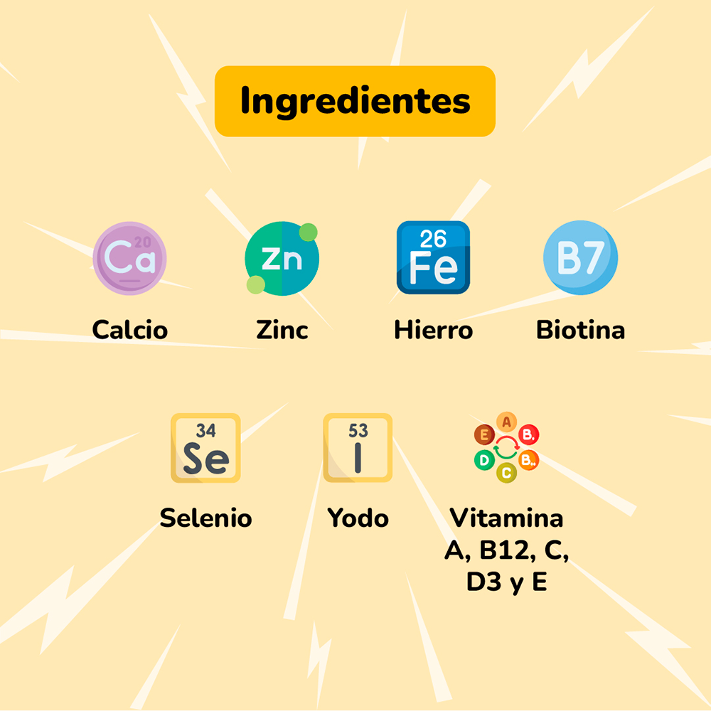 Gummix Gomitas Energia Multivitaminico + Energia Para Adultos - Frasco 90 UN, , large image number null