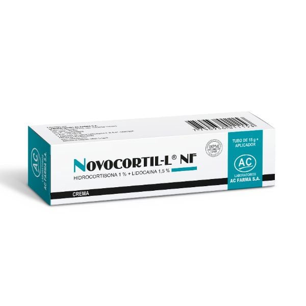 Novocortil -L Nf 1% + 1.5% crema - Tubo 15g, , large image number null