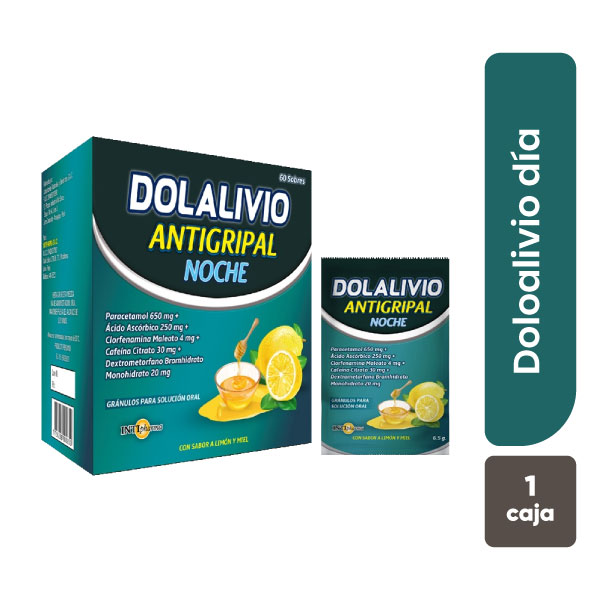 Dolalivio Antigripal Noche - Caja 60 UN, , large image number null