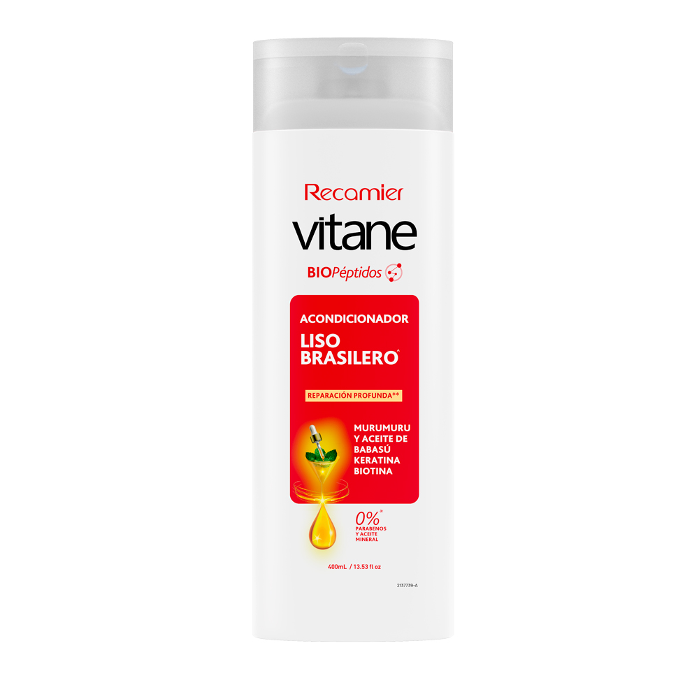 Vitane Acondicionador Liso Brasilero - Frasco 400 Ml, , large image number null