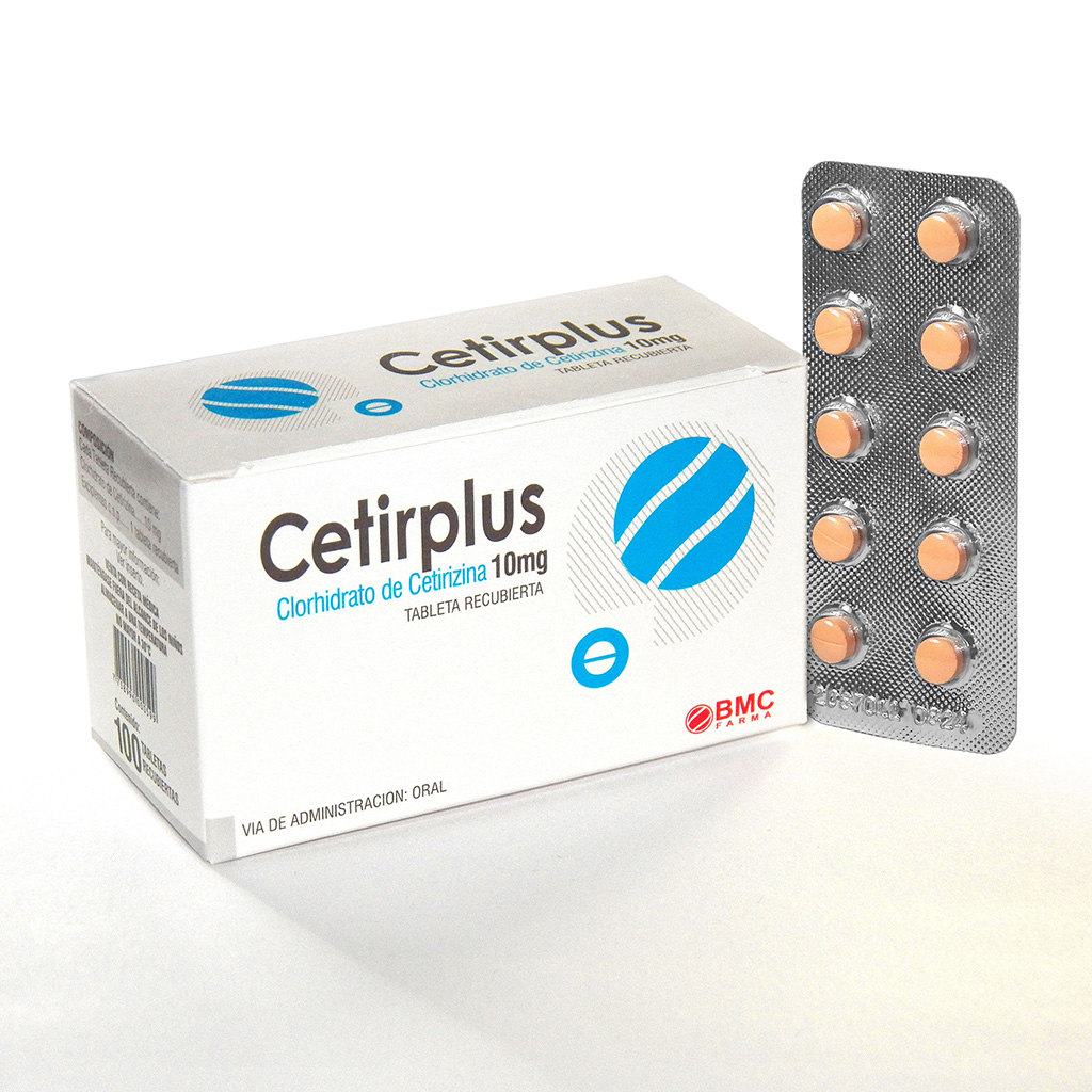 Cetirplus Cetirizina 10 mg Tableta Recubierta - Blister 10 UN, , large image number null