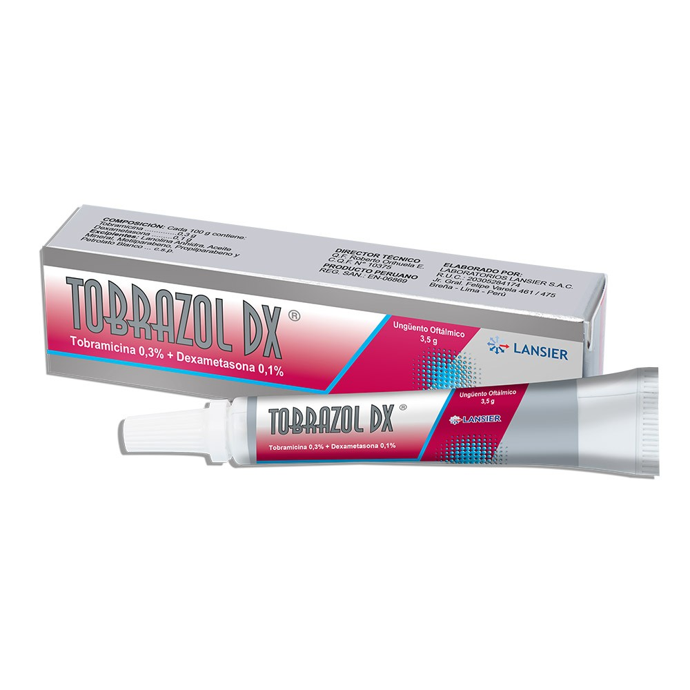Tobrazol Dx 0.3% + 0,1% Unguento - Tubo 3.5 Gr, , large image number null