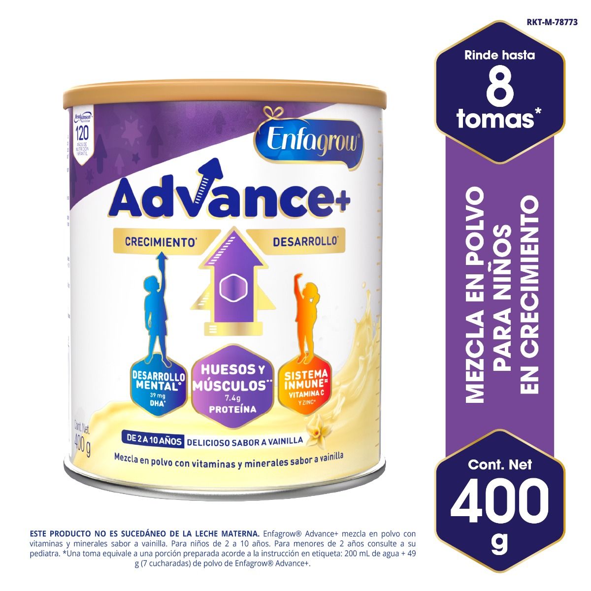 Enfagrow Advance+ Vainilla - Lata 400Gr, , large image number null