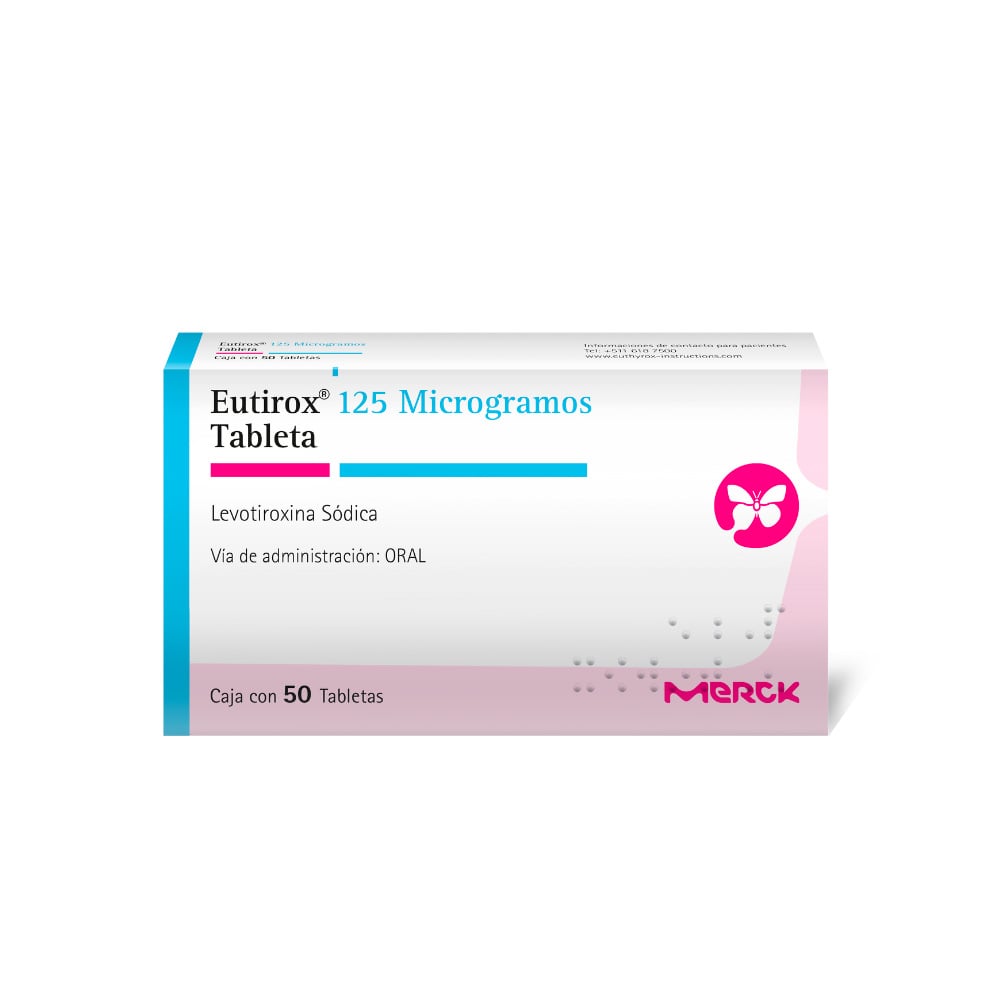 Eutirox 125mcg NF Tableta - Caja 50 UN, , large image number null
