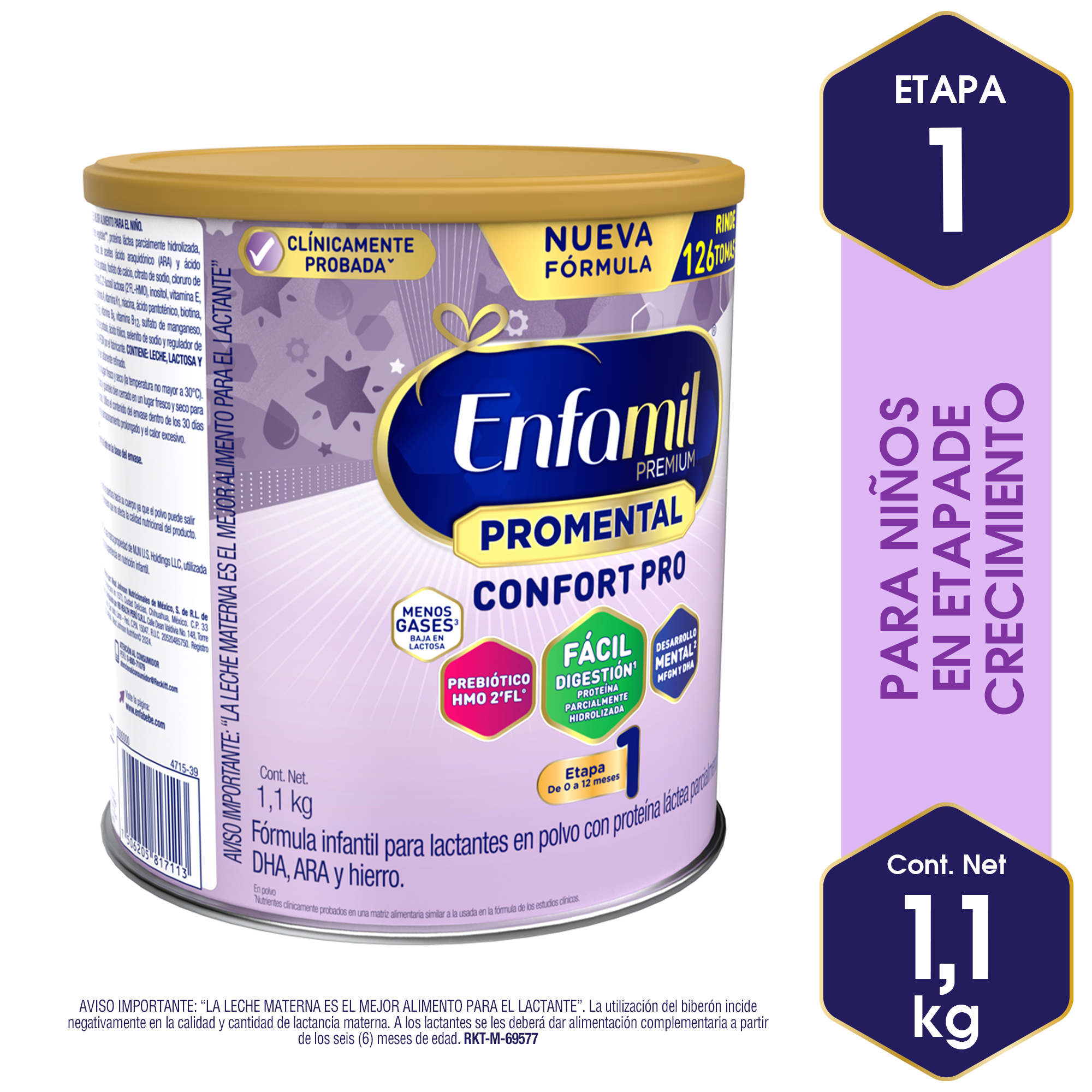 Infantil Enfamil Promental Confort Premium - Lata 1.1 KG, , large image number null