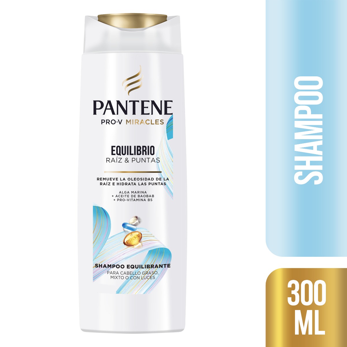 Shampoo Pantene Equilibrio Ra&iacute;z & Puntas - Frasco 300 Ml, , large image number null