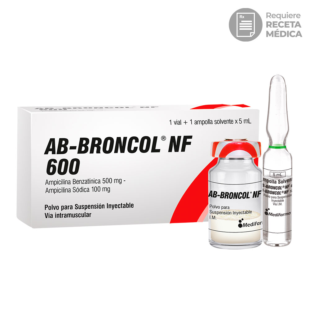 AB Broncol NF 600Mg Suspensi&oacute;n Inyectable - Caja 1 UN, , large image number null
