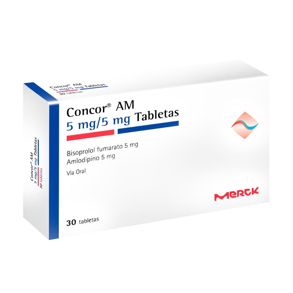 Concor AM 5 Mg/5 Mg Tabletas - Caja 30 UN, , large image number null