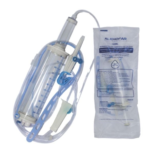 Equipo Microgotero con Camara Graduada 100ML Alkhofar - Bolsa 1 UN, , large image number null