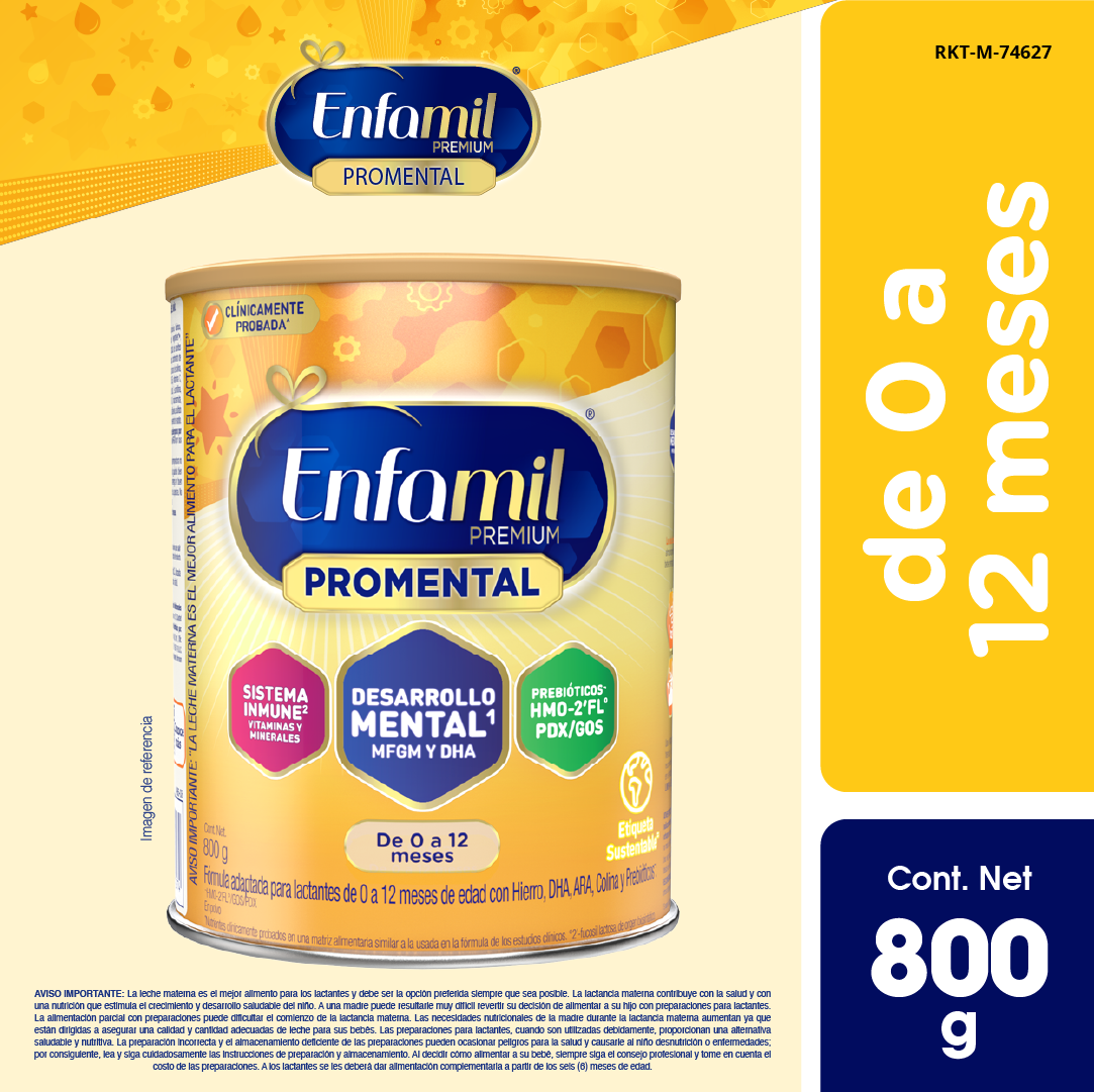 Enfamil Premium Pro Mental De 0 a 12 meses - Lata 800 G, , large image number null