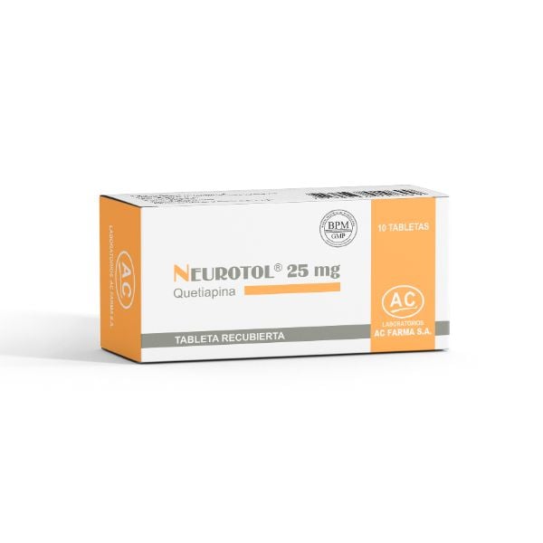 Neurotol 25 Mg Tabletas Recubiertas - Caja 10 UN, , large image number null