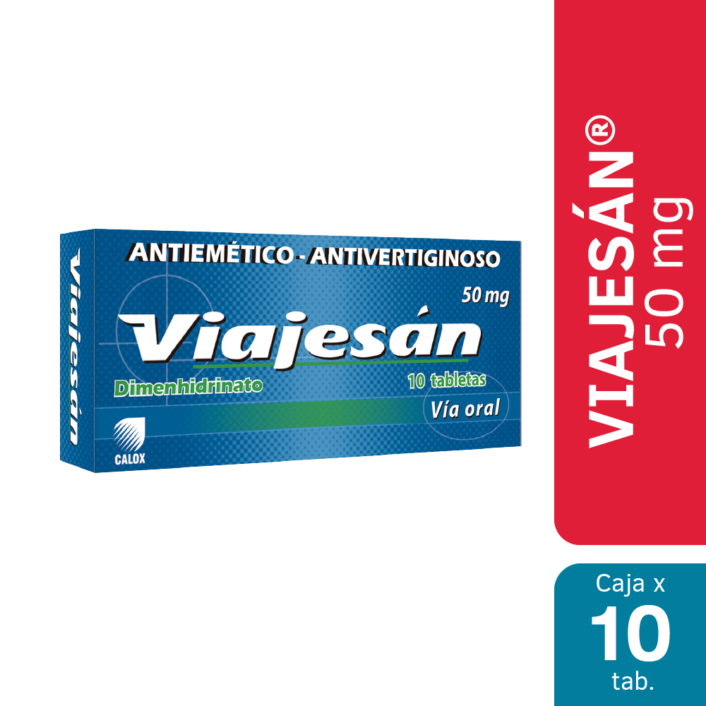 Viajes&aacute;n 50mg  Tabletas - Caja 10 Un, , large image number null
