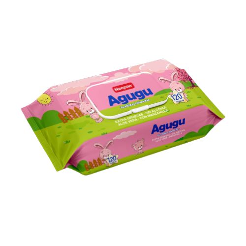 Toallitas H&uacute;medas Agugu  - Bolsa 120 UN, , large image number null