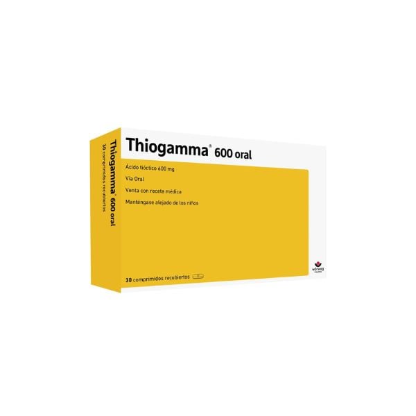 Thiogamma 600 Oral Comprimido Recubierto - Caja 30 UN, , large image number null
