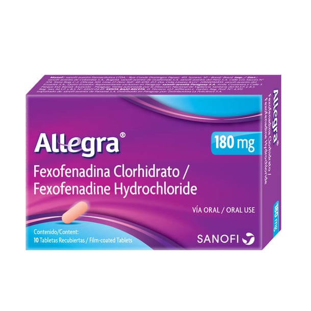 Allegra 180 Mg - Caja 10 UN, , large image number null