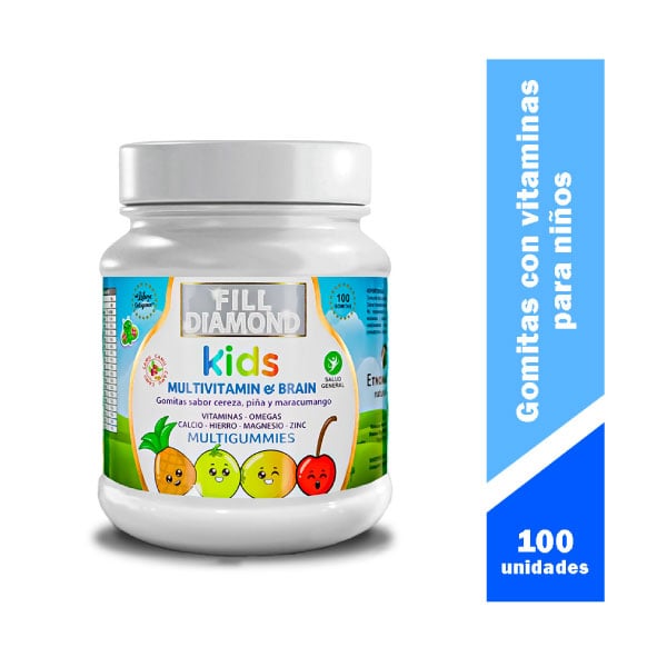 Filldiamond Multigummies Kids - Frasco 100 UN, , large image number null