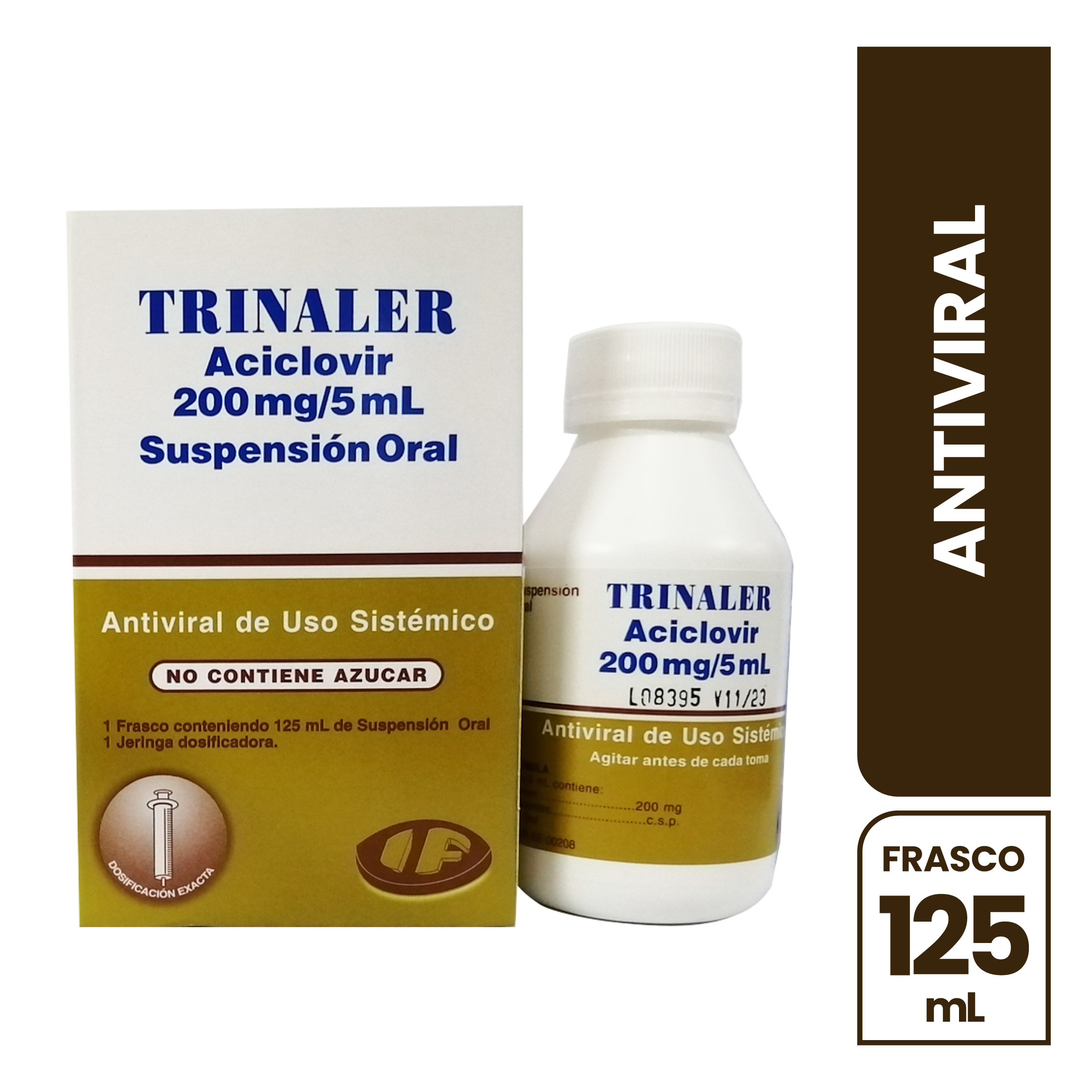 Trinaler 200MG Suspensi&oacute;n Oral - Frasco 125 Ml, , large image number null
