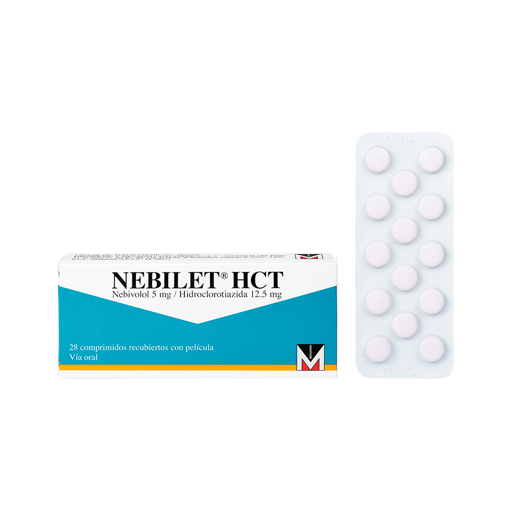 Nebilet HCT 5/12 mg - Caja 28 comprimidos, , large image number null
