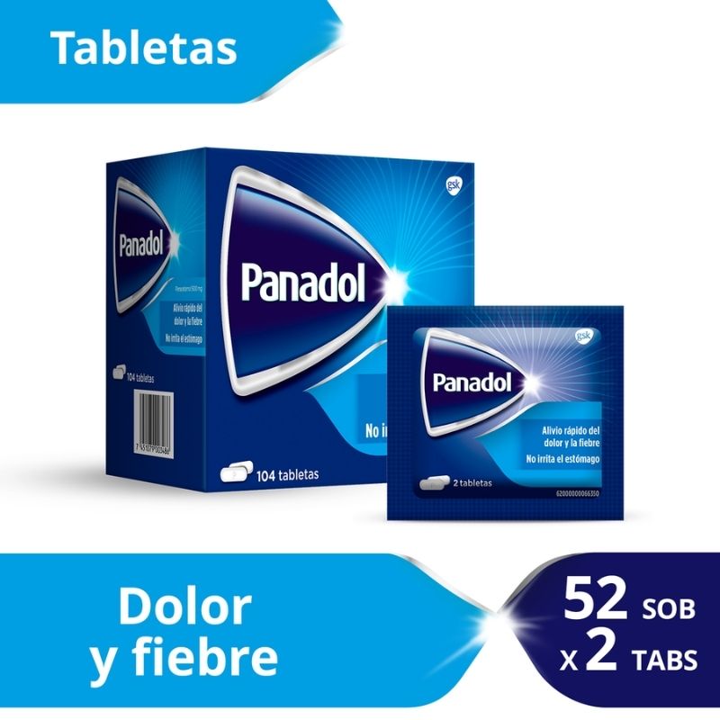 Panadol Adultos 500 Mg - Caja 52 sobres, , large image number null