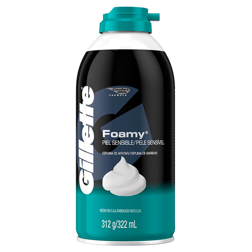 Gillette Foamy Piel Sensible - Frasco 322Ml, , large image number null