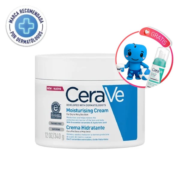 Cerave Crema Hidratante  - Frasco 340 GR, , large image number null