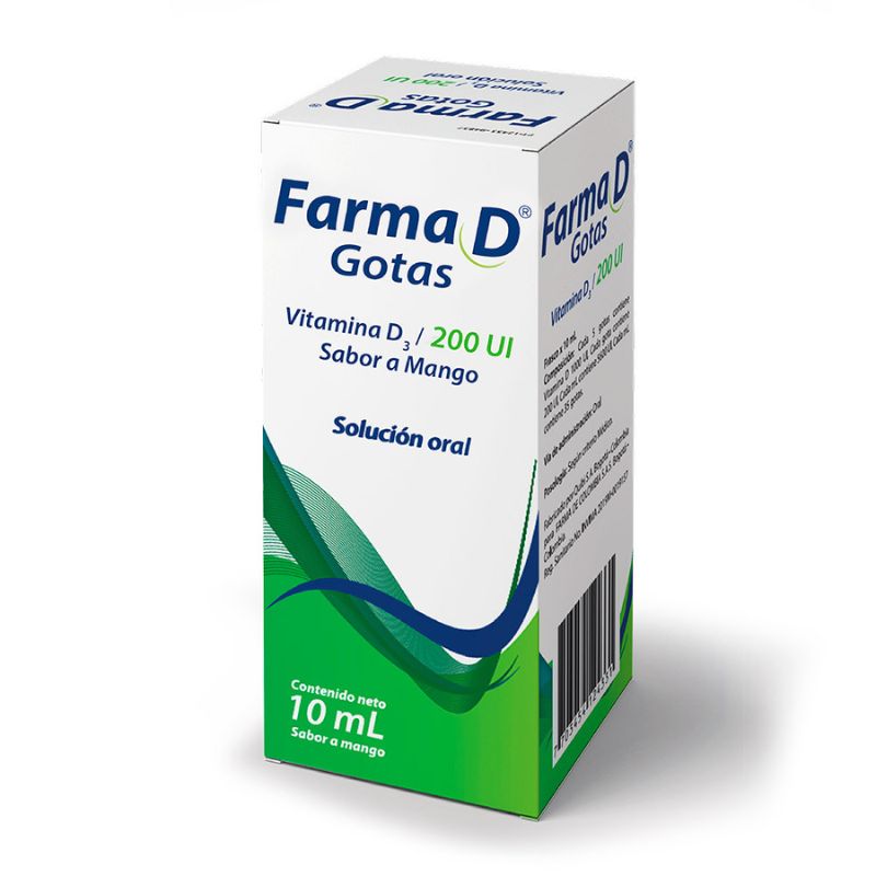 Farma D 200 UI Gotas Sabor a Mango - Frasco 10ML, , large image number null