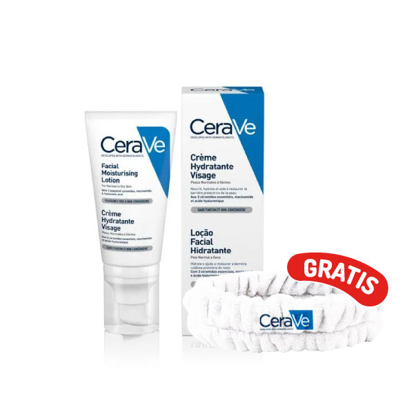 Loci&oacute;n Facial Hidratante Cerave - Frasco 52 Ml, , large image number null