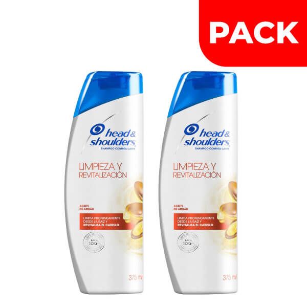 D&uacute;o Pack Shampoo Head & Shoulders Limpieza y Revitalizaci&oacute;n - Frasco 375 Ml, , large image number null