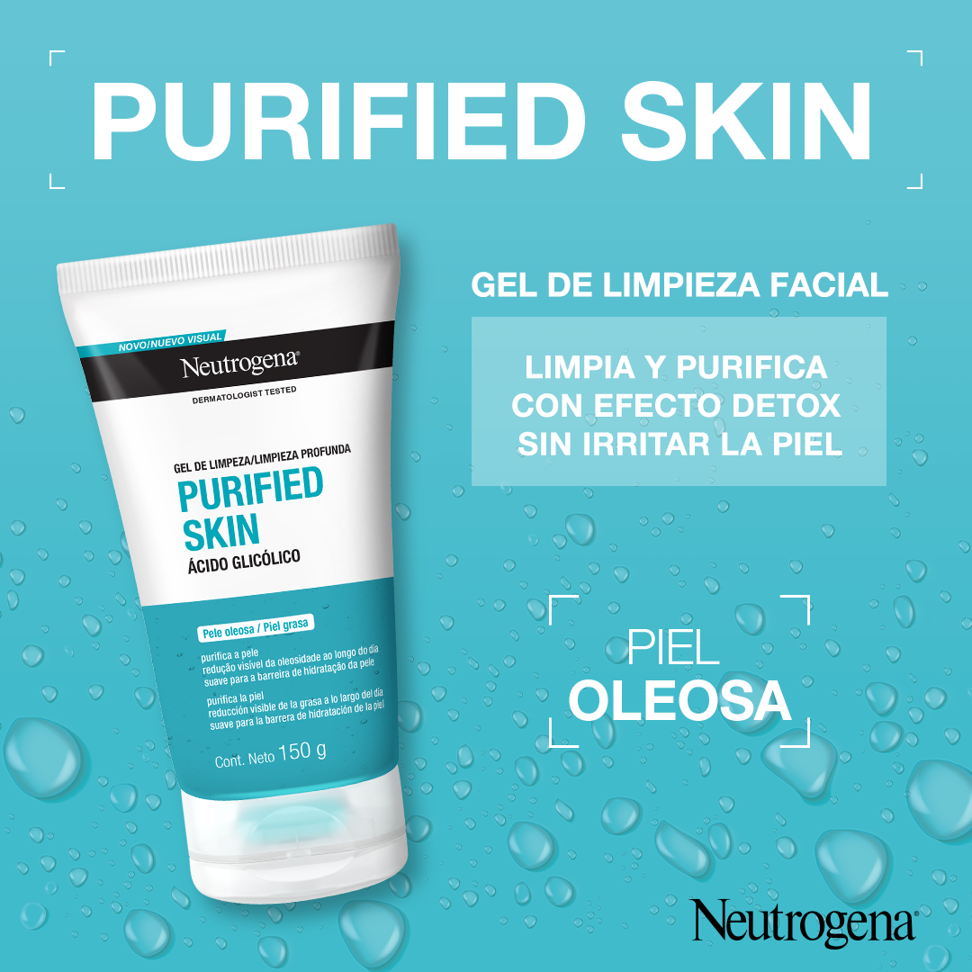 Neutrogena Purified Skin Gel Limpiador - Frasco 150 G, , large image number null